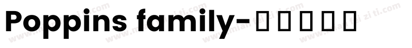 Poppins family字体转换